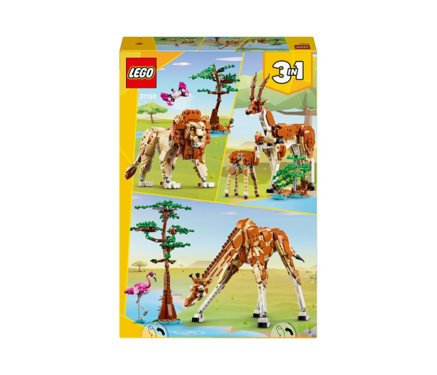 LEGO Creator 3 w 1 Dzikie zwierzęta z safari 31150 - 1203582 - zdjęcie 7